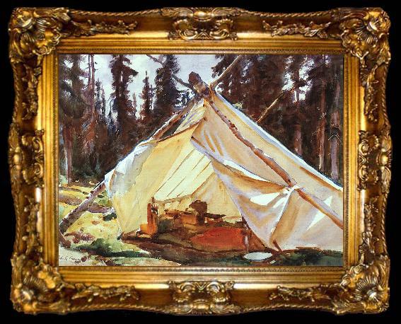framed  John Singer Sargent A Tent in the Rockies, ta009-2